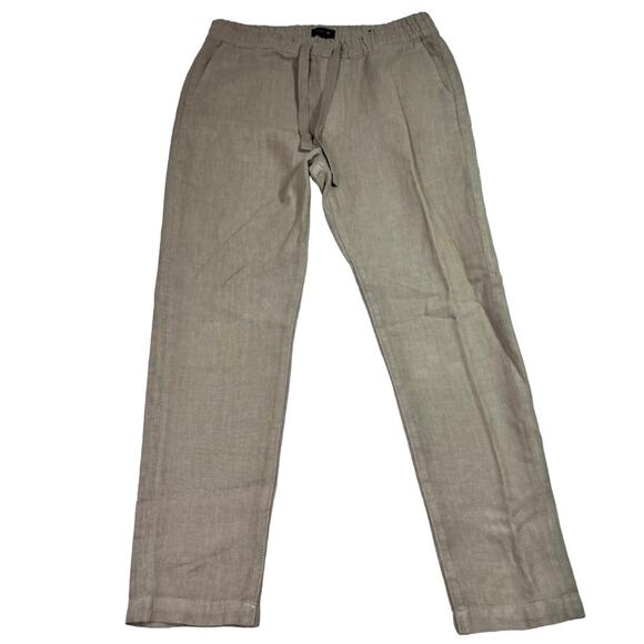 Joe's Other - Joe’s Pants Mens M Tan The Soder Linen Slim Elastic Waist Trouser